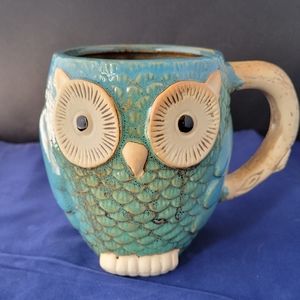 NWOT Pacifica Ceramic Owl Mug /Cup Soup Cup Size Unisex 